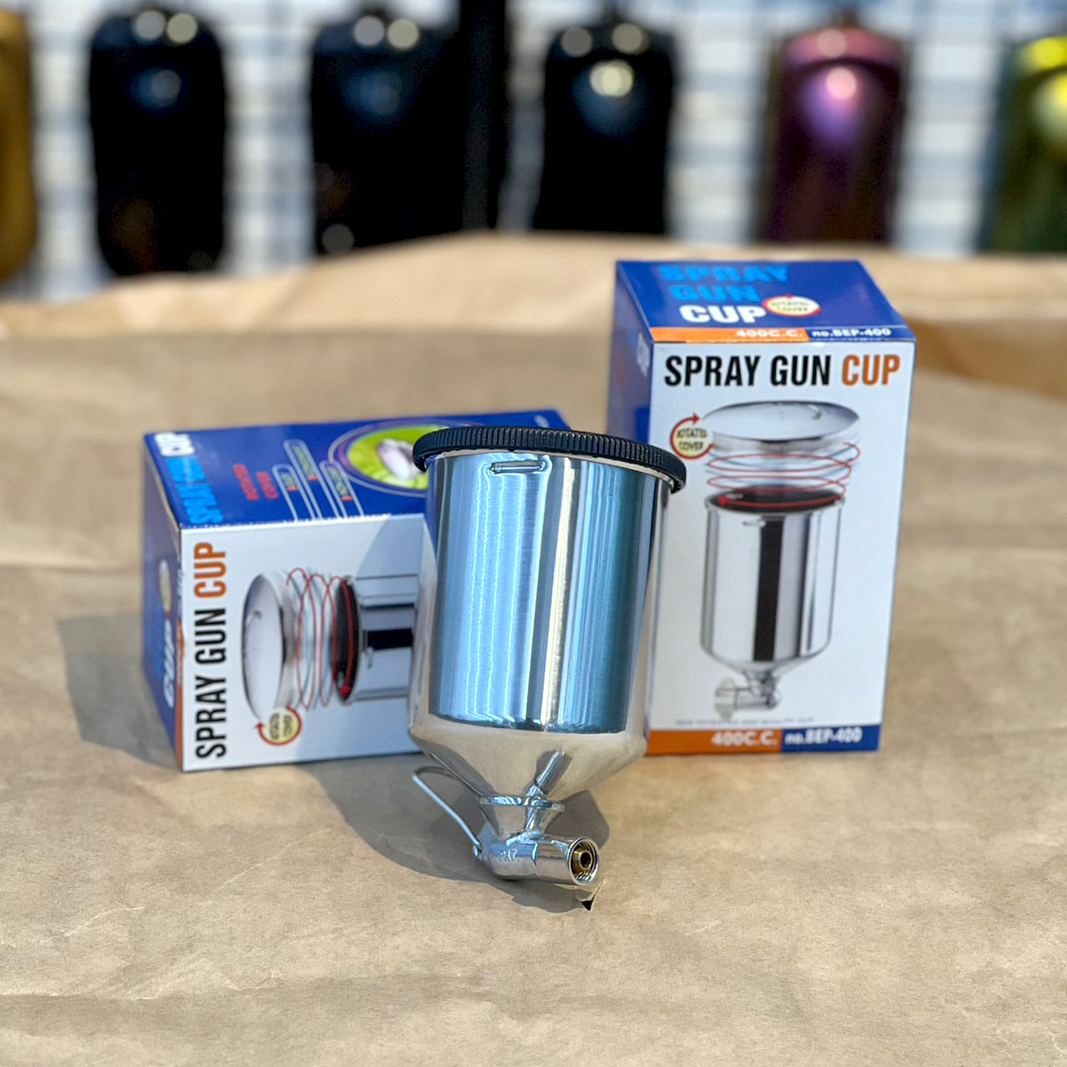 塑膠蓋鋁製噴杯 400cc(重力式噴杯 )