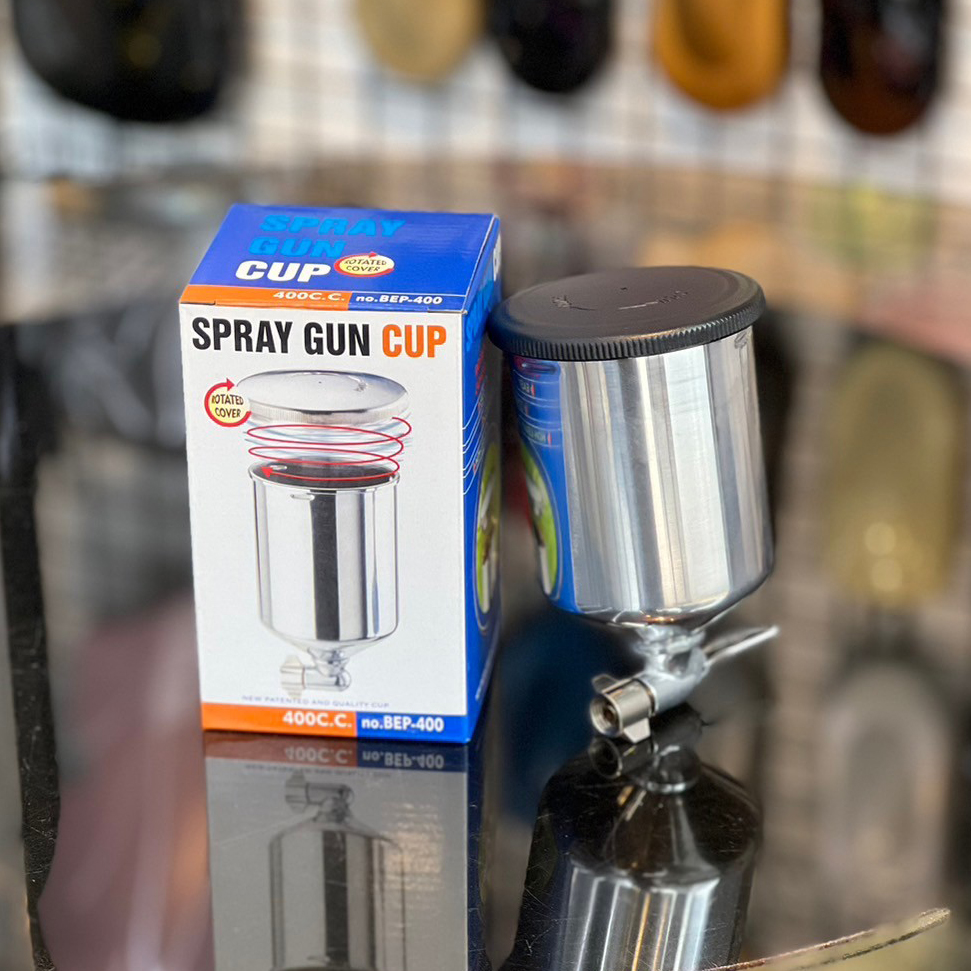 塑膠蓋鋁製噴杯 400cc(重力式噴杯 )