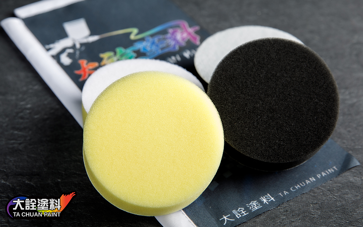 3吋平面  粗目黃海棉/細目黑海棉